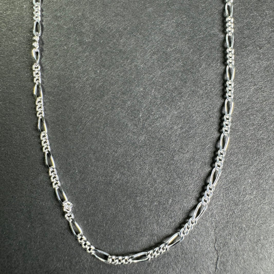 92.5% Sterling Silver Figaro Chain 1.5mm