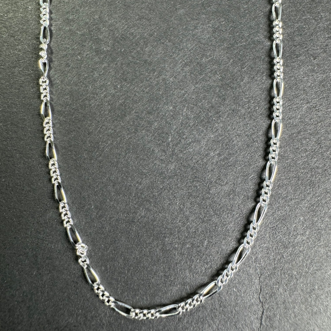 92.5% Sterling Silver Figaro Chain 1.5mm