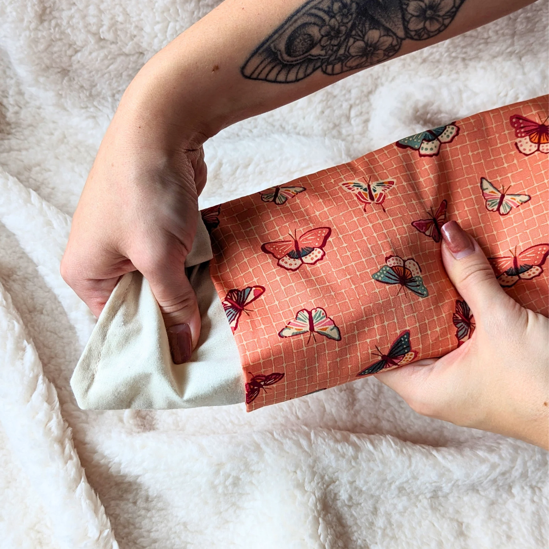 Fluttering Lattice - Weighted Eye Pillow Cover