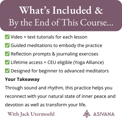 Foundations of Japa Mantra Practice Product What is Included and By The End of This Course