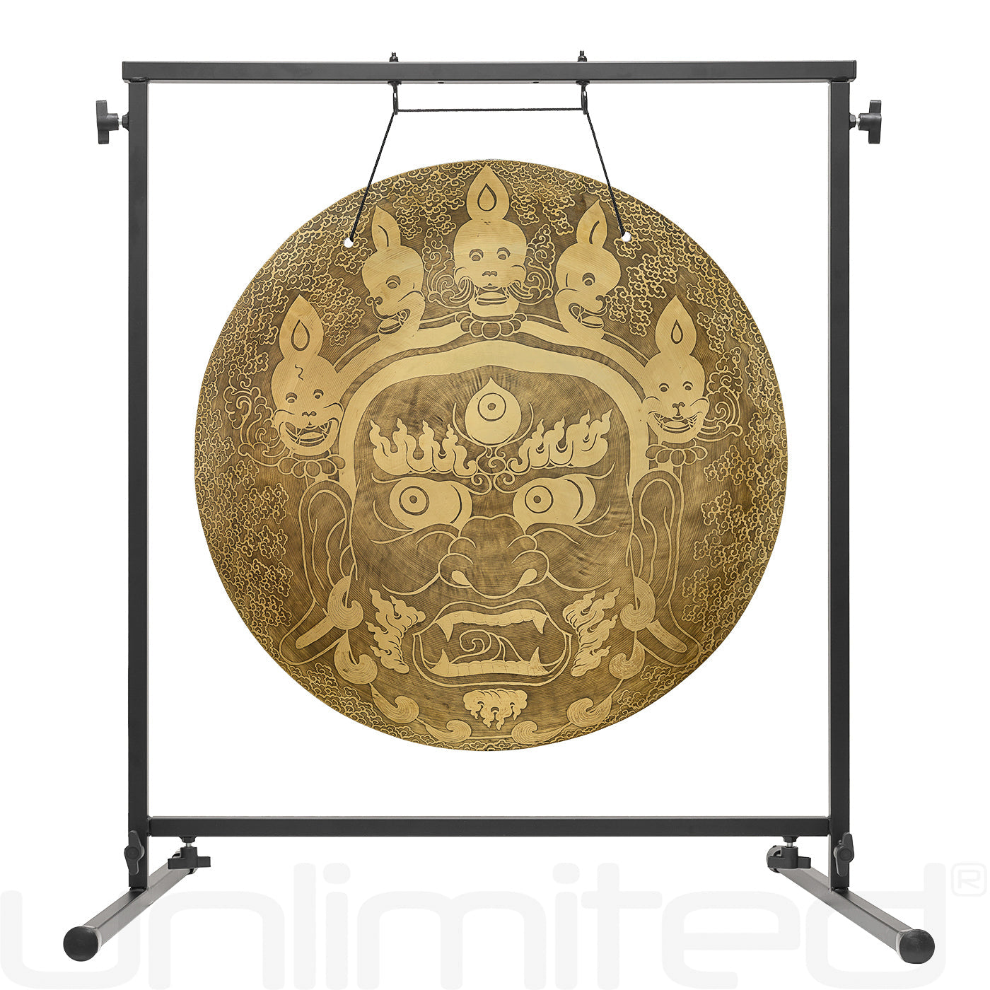 25" Bhairava Protection Gongs on Stands Fruity Buddha Stand