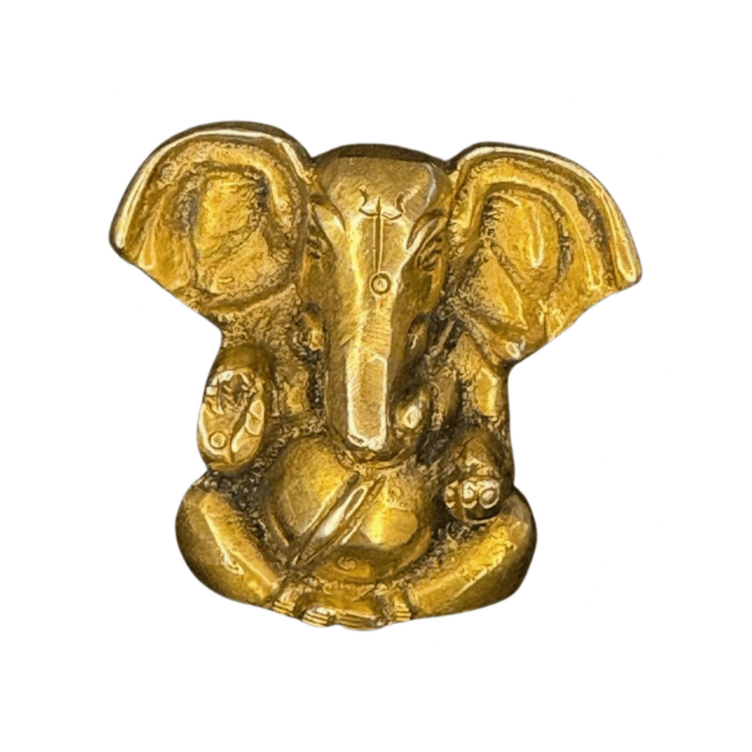 Brass Ganesh Statue - Small Murti