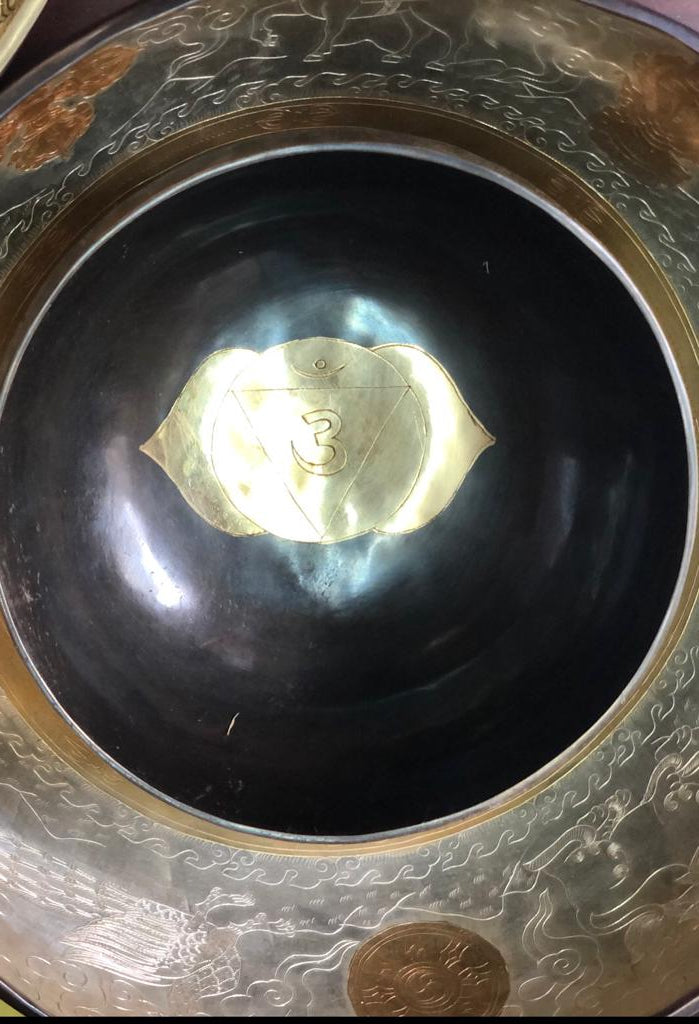 Gold Mandala Chakra Singing Bowl Third Eye Chakra