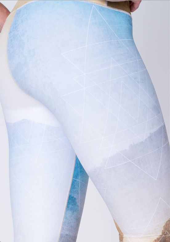 Golden Hour Yoga Pants Close Up