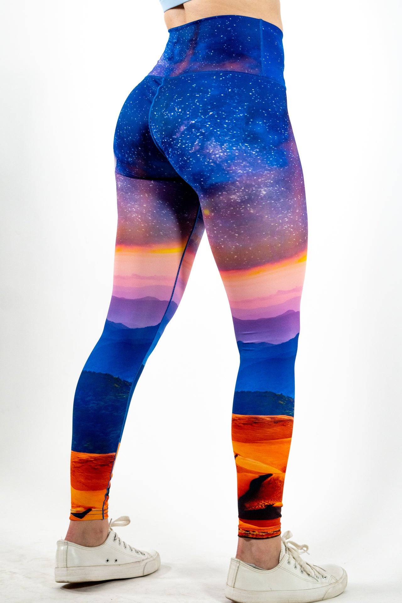 Great Sand Dunes Yoga Pants Back