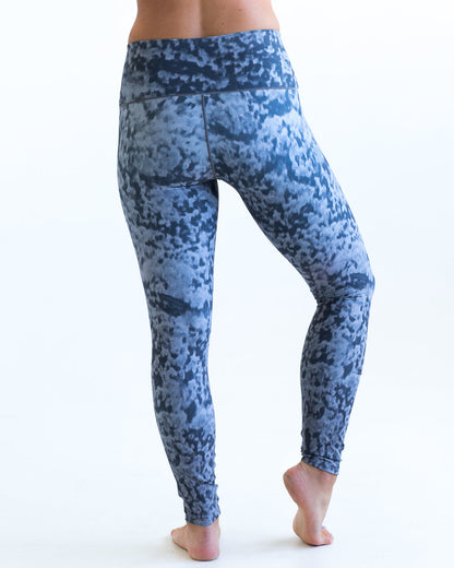 Grey Fog Yoga Pants Back