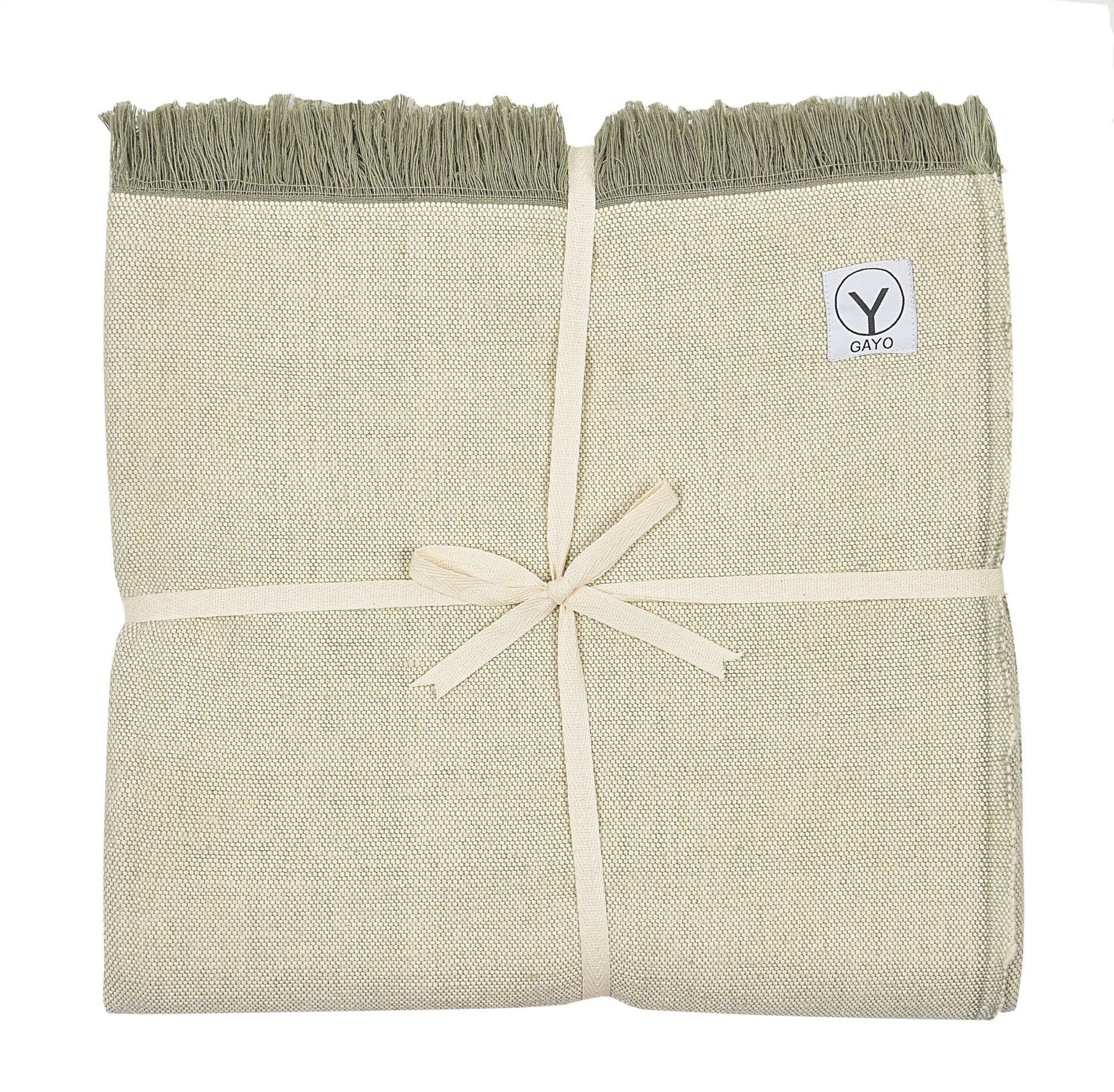 Organic Cotton Yoga Blanket Sage