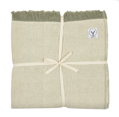 Organic Cotton Yoga Blanket Sage