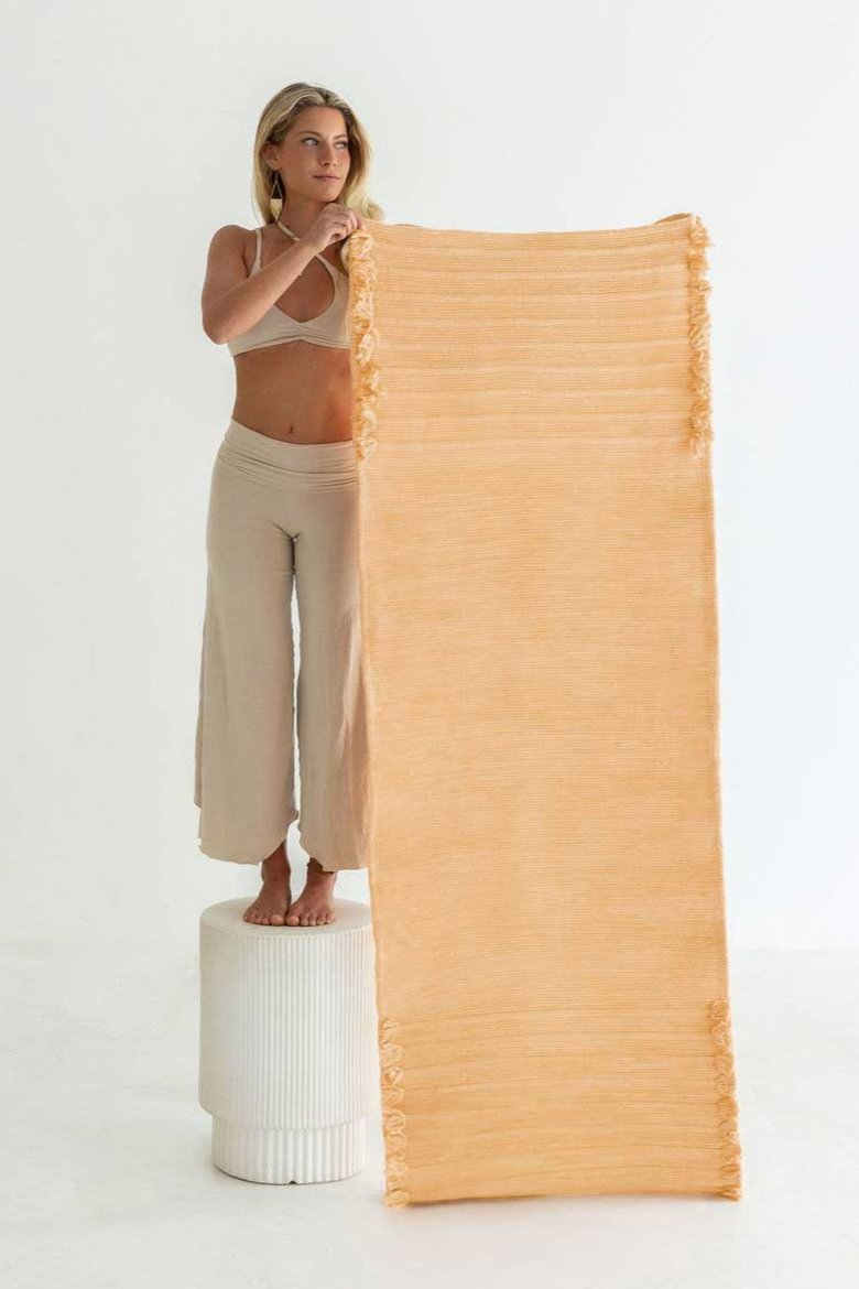 Herbal Cotton Yoga Rug – Sunstone