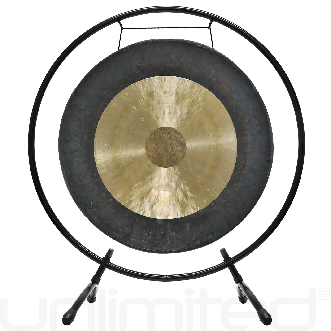 24" Gongs on Holding Space Gong Stand Dark Star