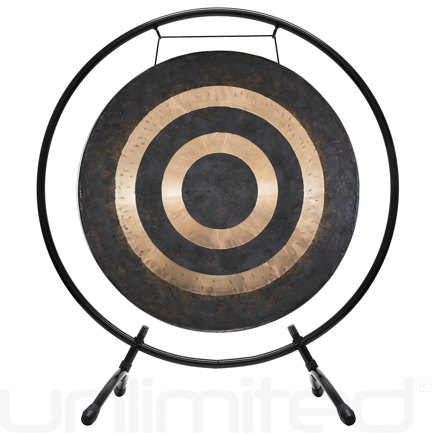 24" Gongs on Holding Space Gong Stand Event Horizon