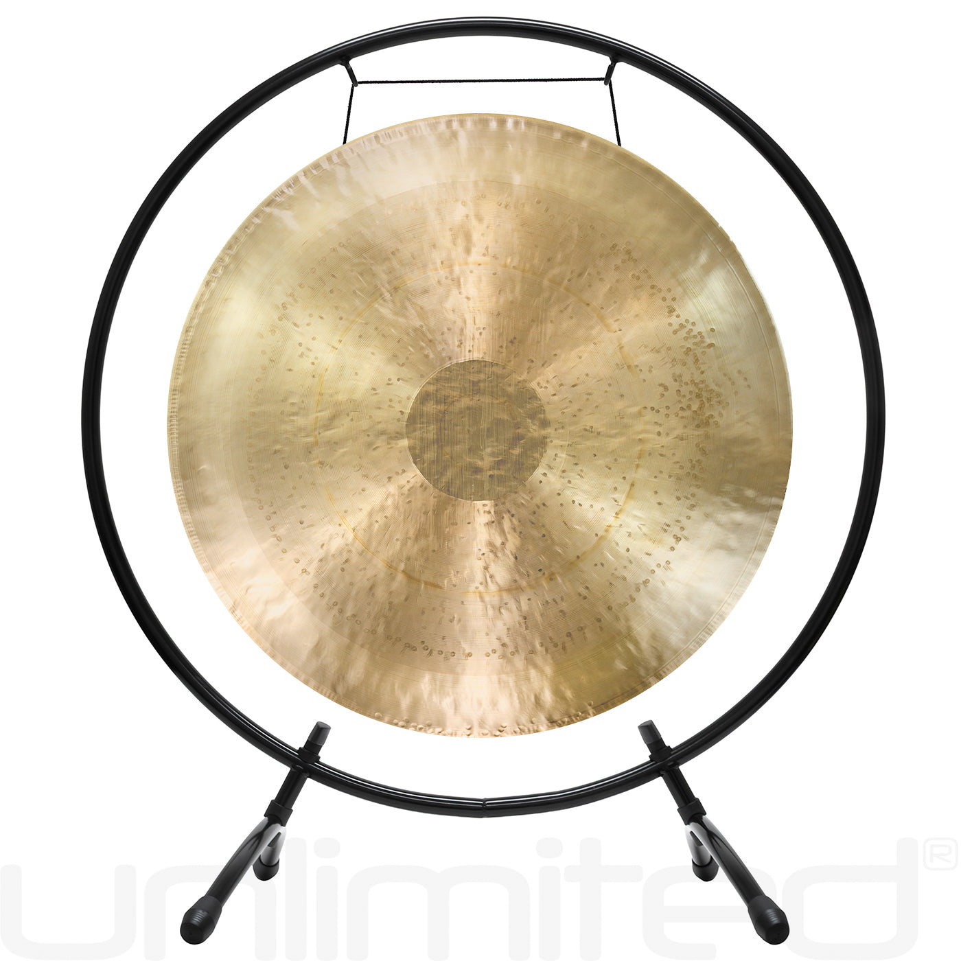 24" Gongs on Holding Space Gong Stand White