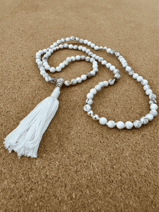 Moonveil - Howlite 6mm Handcrafted Mala