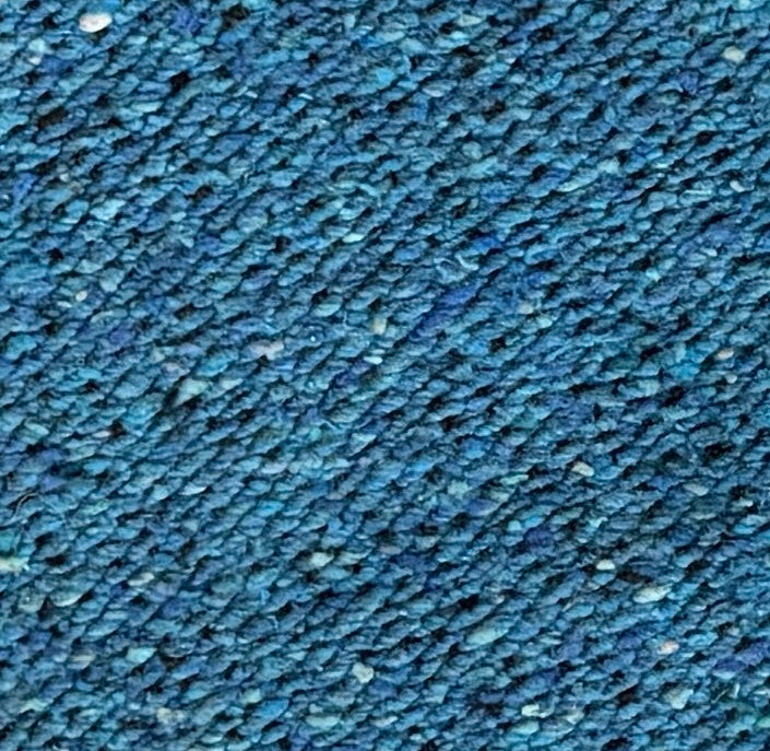 Aqua Blue Solid Baja Yoga Blanket Texture Detail