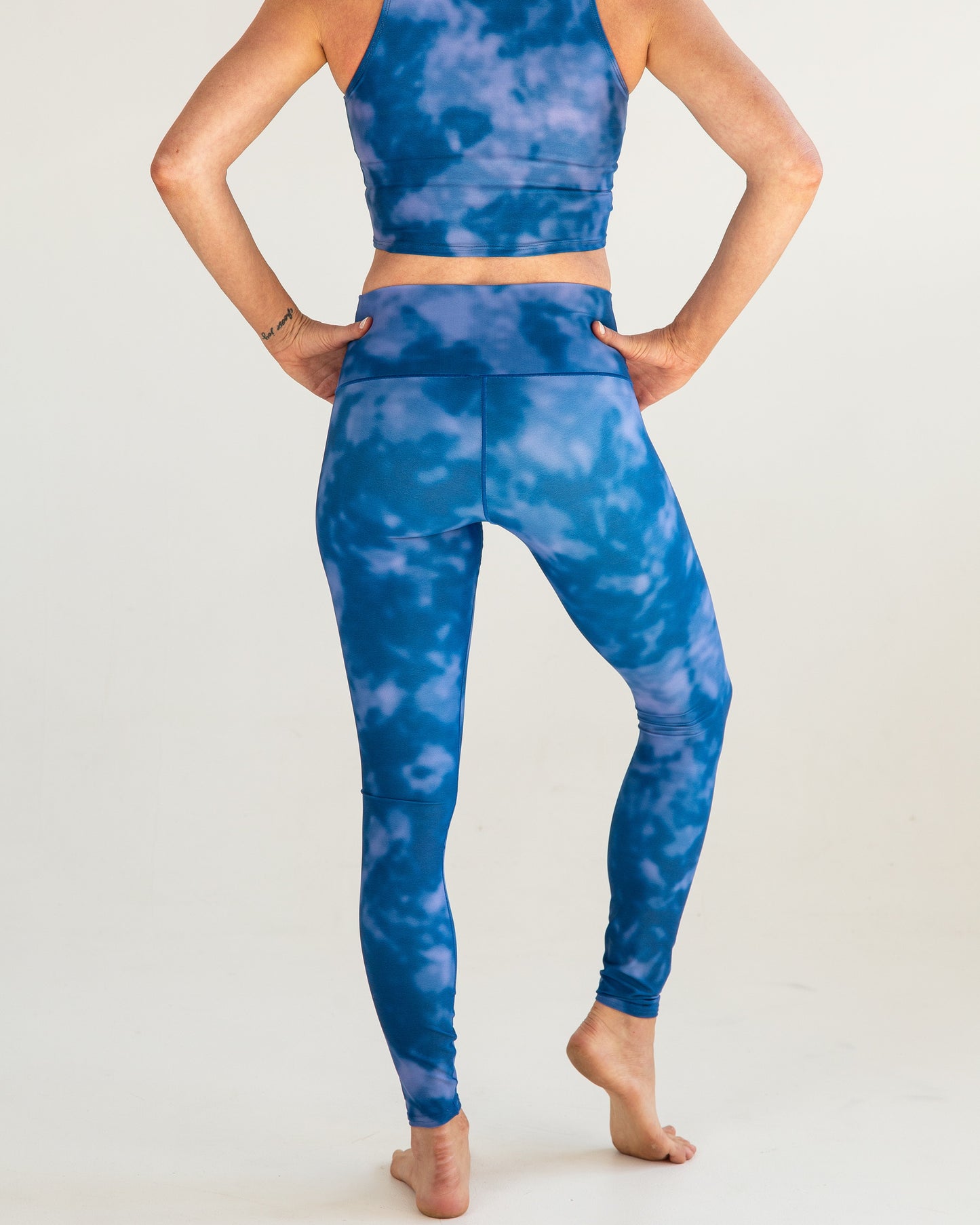 Indigo Fog Yoga Pants Rear