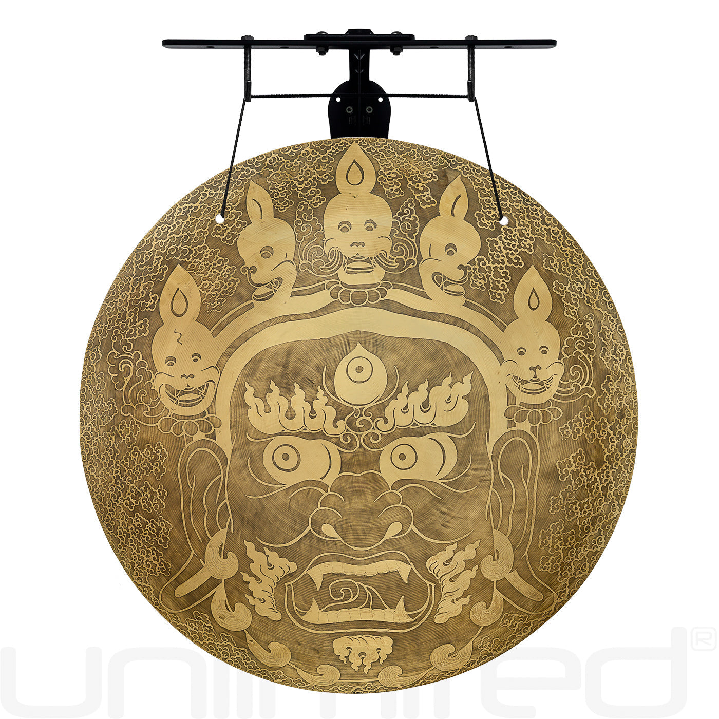 23.5" Bhairava Protection Gongs on Stands Internal Wave Stand