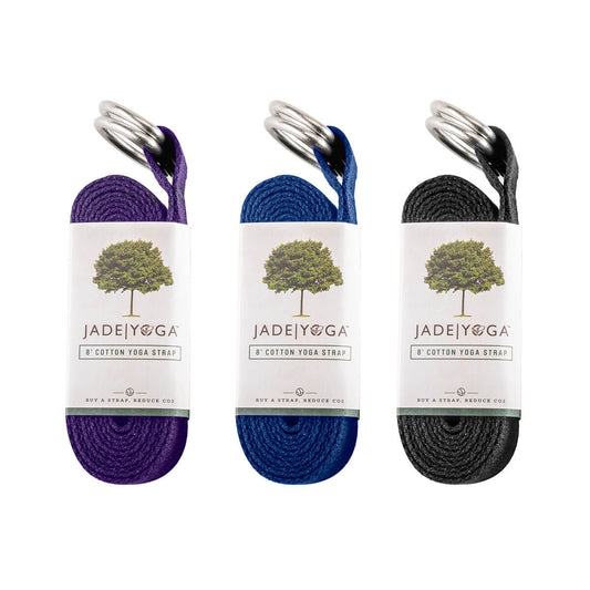 Jade 8ft Cotton Yoga Strap All
