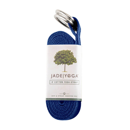 Jade 8ft Cotton Yoga Strap Blue Label