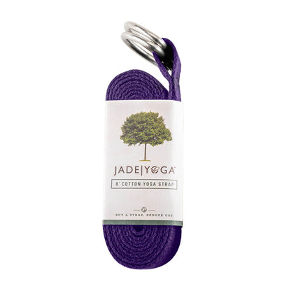 Jade 8ft Cotton Yoga Strap Purple Label