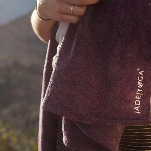 Jade Microfiber Yoga Towel Lifestyle