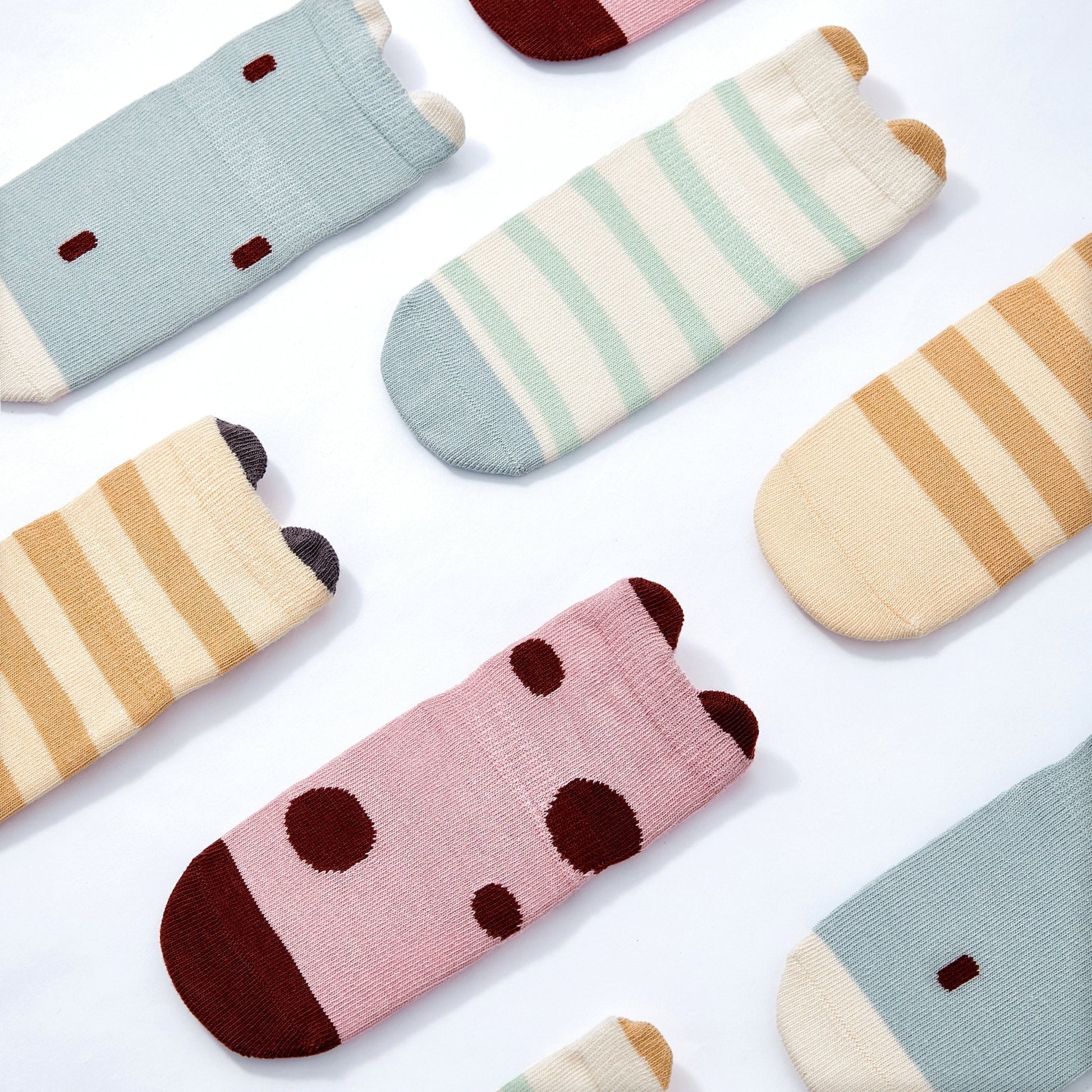 Ladybug & Friends - Baby & Toddler Stay-On Non-Slip Socks (4-Pack)