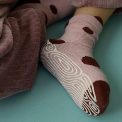 Ladybug & Friends - Baby & Toddler Stay-On Non-Slip Socks (4-Pack) In Use