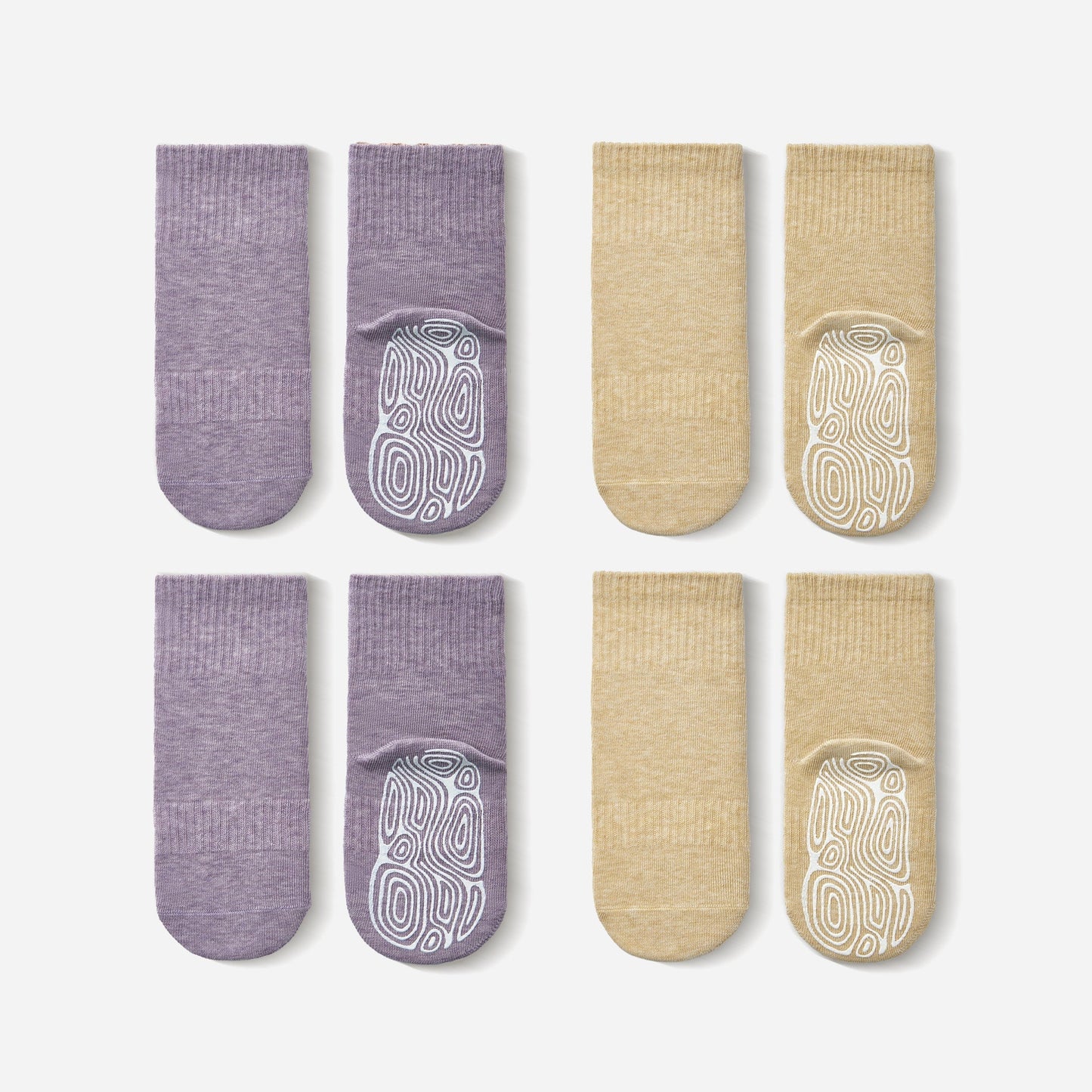 Lavender & Lemon - Baby & Toddler Stay-On Non-Slip Socks (4-Pack)