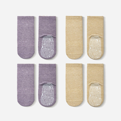 Lavender & Lemon - Baby & Toddler Stay-On Non-Slip Socks (4-Pack)