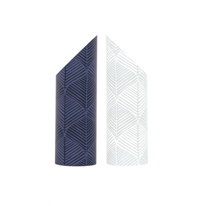 Leaf Out Yoga Mat Tube Blue and White Variation
