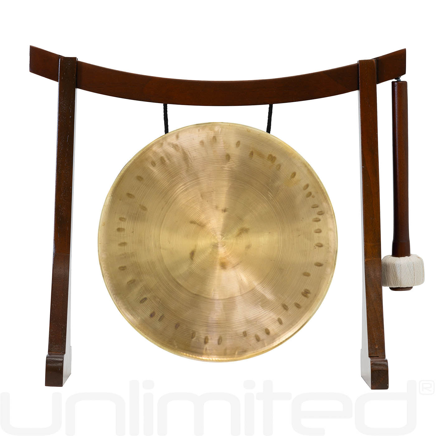 7” Gongs on Lifting Buddha Stand - Brown MA