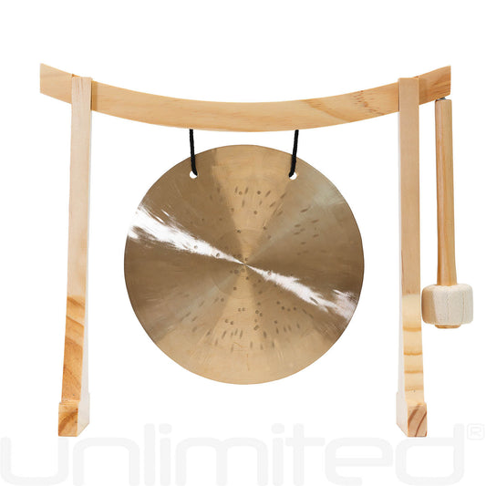 6” Gongs on Lifting Buddha Stand - Natural Wind