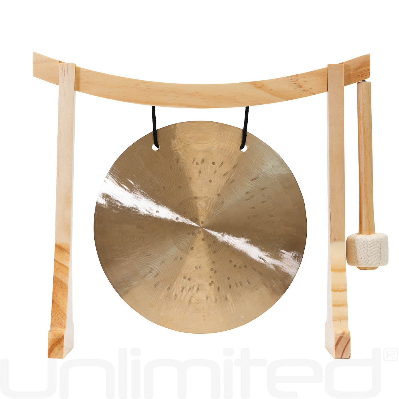7” Gongs on Lifting Buddha Stand - Natural Wind