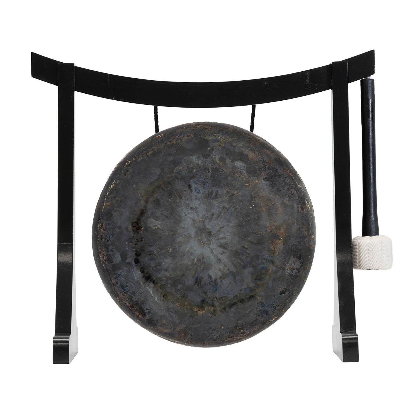 7” Gongs on Lifting Buddha Stand - Black Mother Tesla