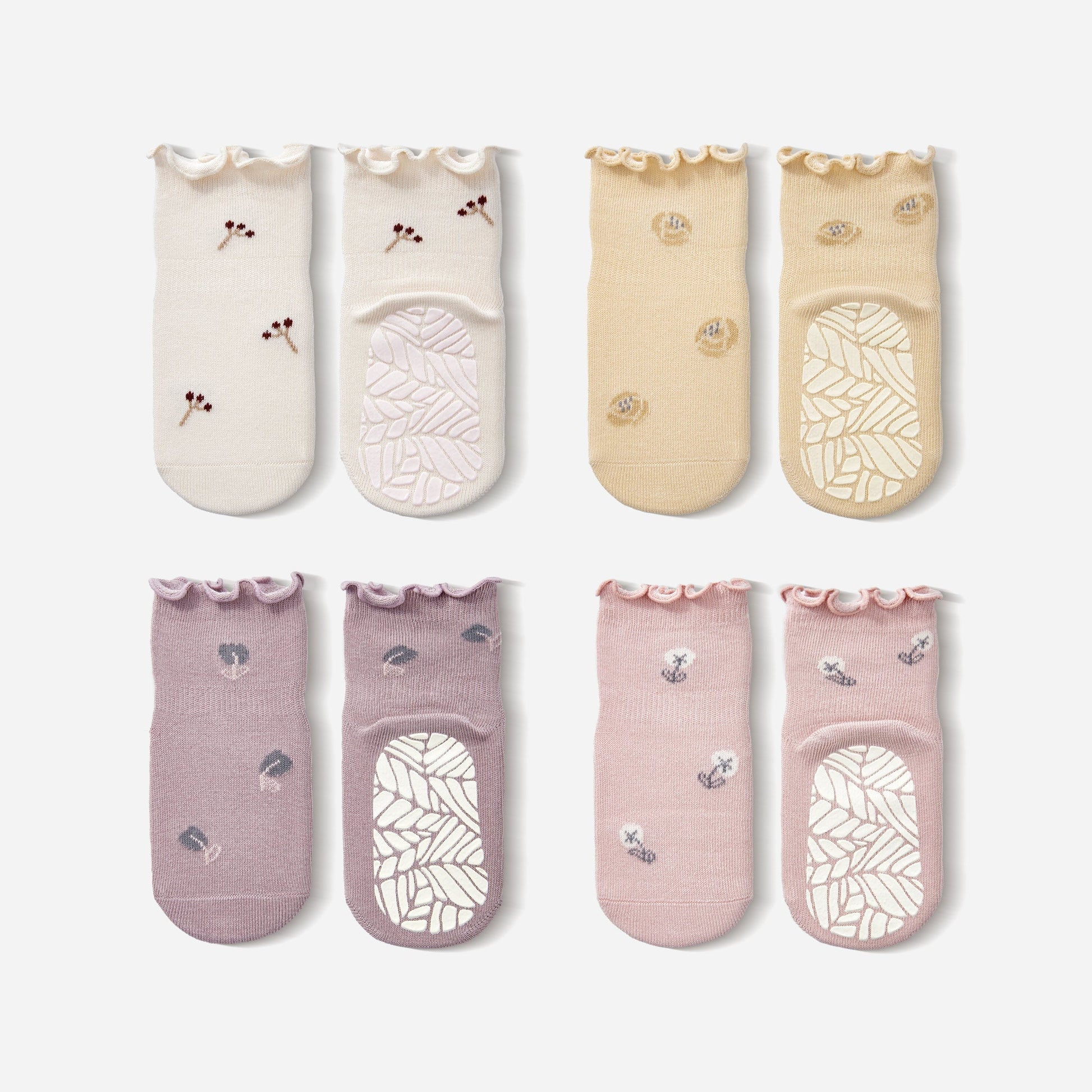 Little Wonder Things - Baby & Toddler Stay-On Non-Slip Socks (4-Pack)
