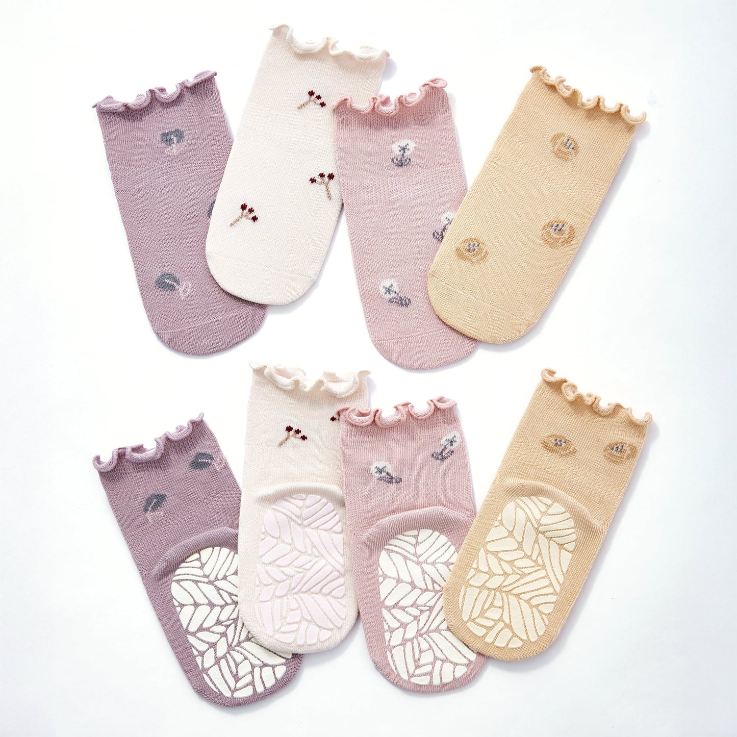 Little Wonder Things - Baby & Toddler Stay-On Non-Slip Socks (4-Pack)