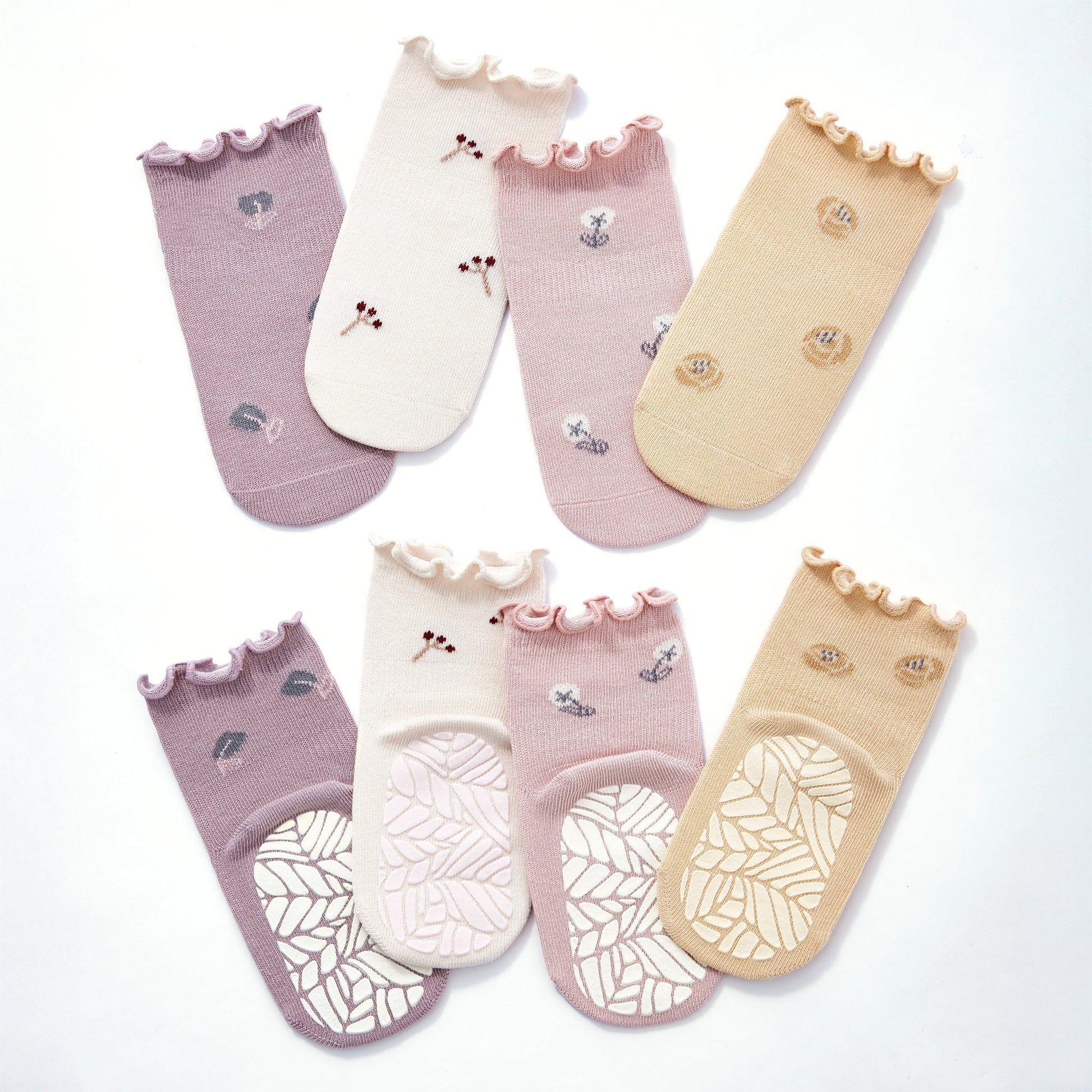 Little Wonder Things - Baby & Toddler Stay-On Non-Slip Socks (4-Pack)