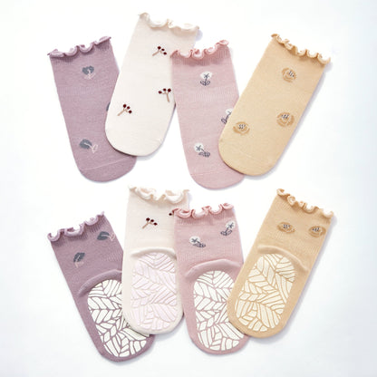 Little Wonder Things - Baby & Toddler Stay-On Non-Slip Socks (4-Pack)
