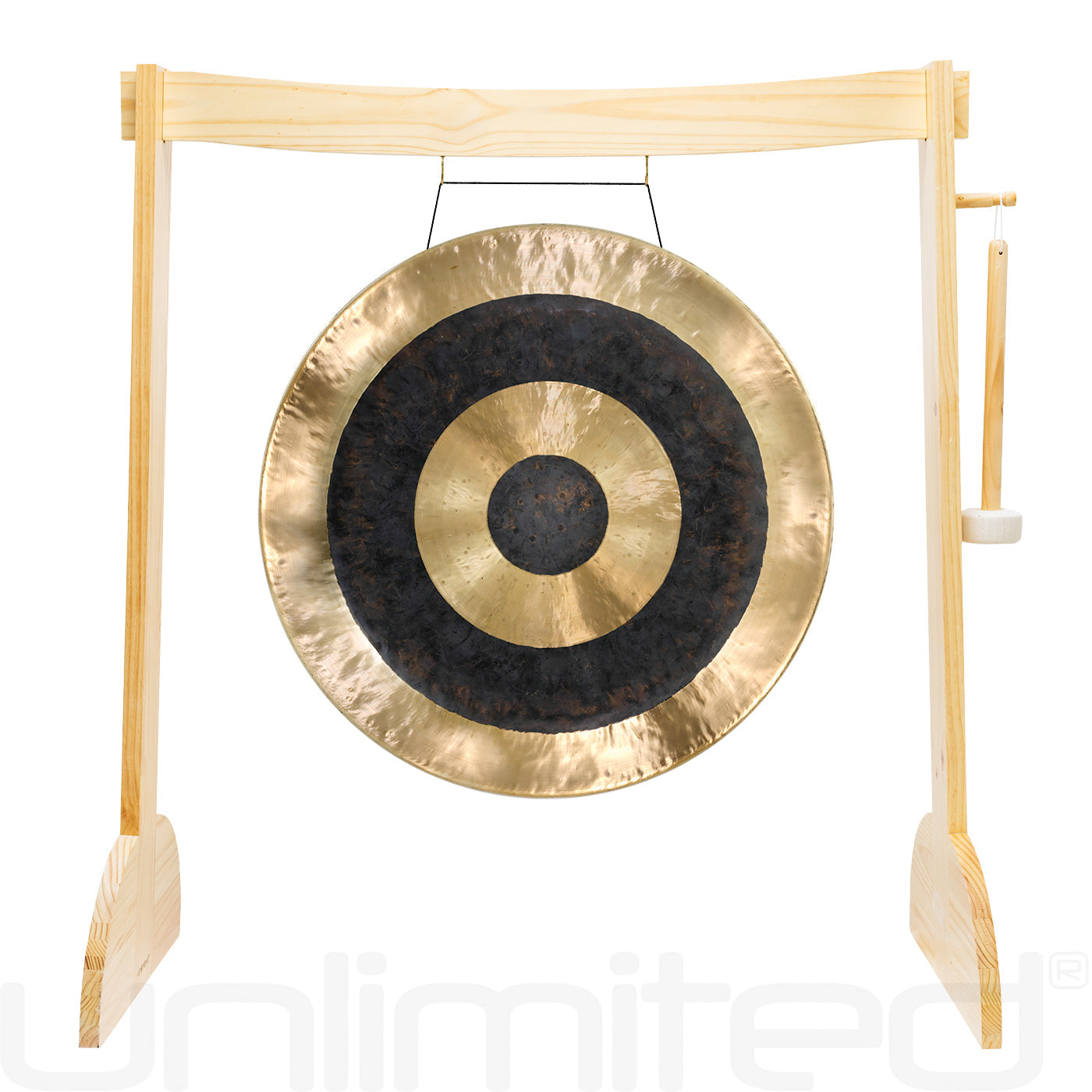 Lunaphonic Gong Stand Set - Wood Stand with 28" Gong Sub Atomic