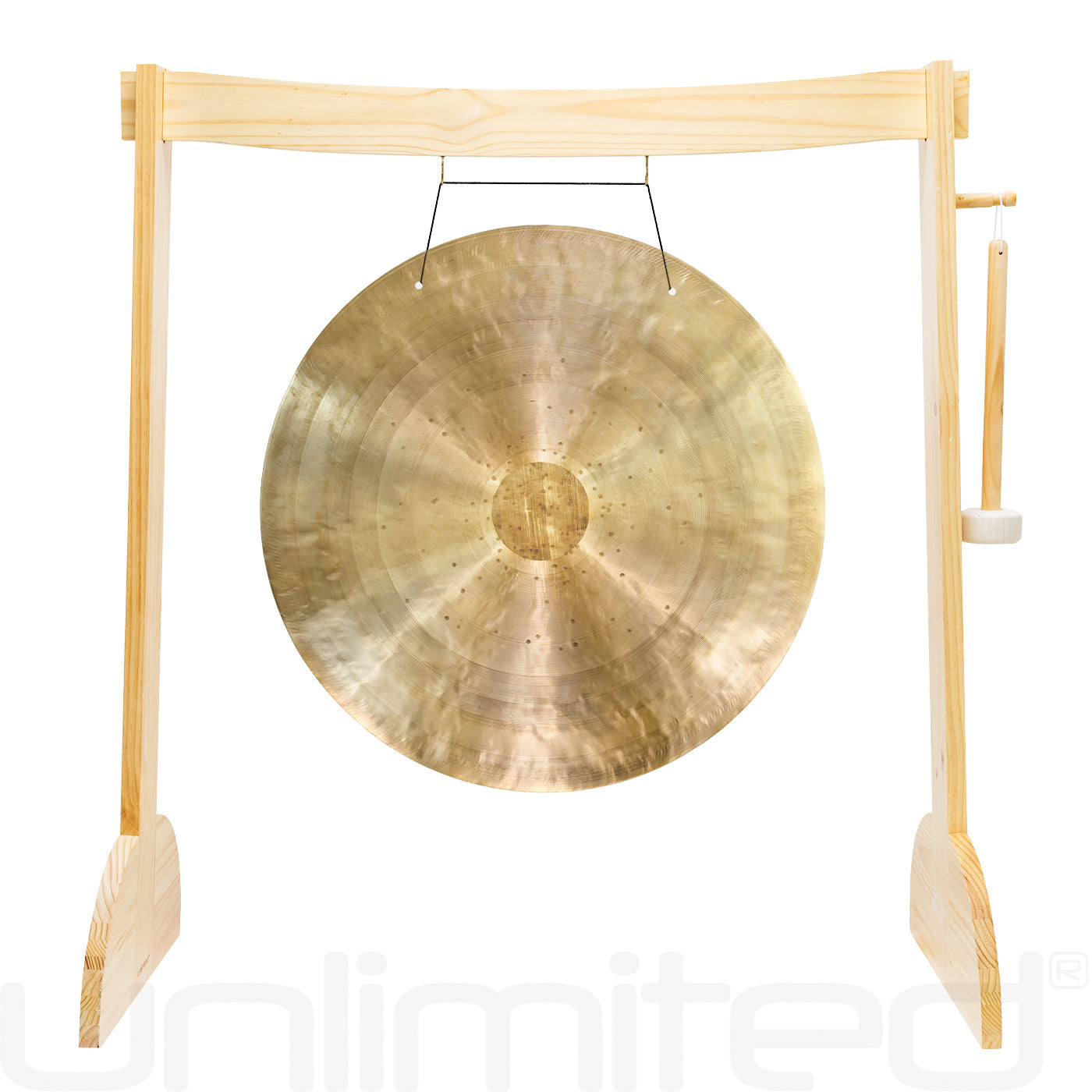 Lunaphonic Gong Stand Set - Wood Stand with 28" Gong Wind