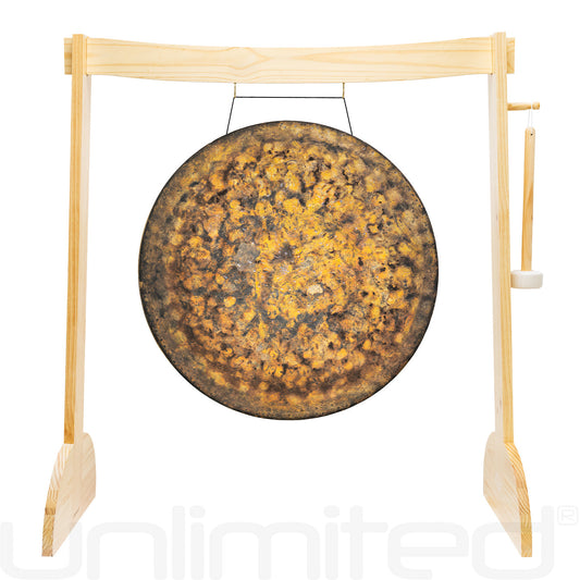 34" Gongs on the Large Lunaphonic Wood Gong Stand Atlantis