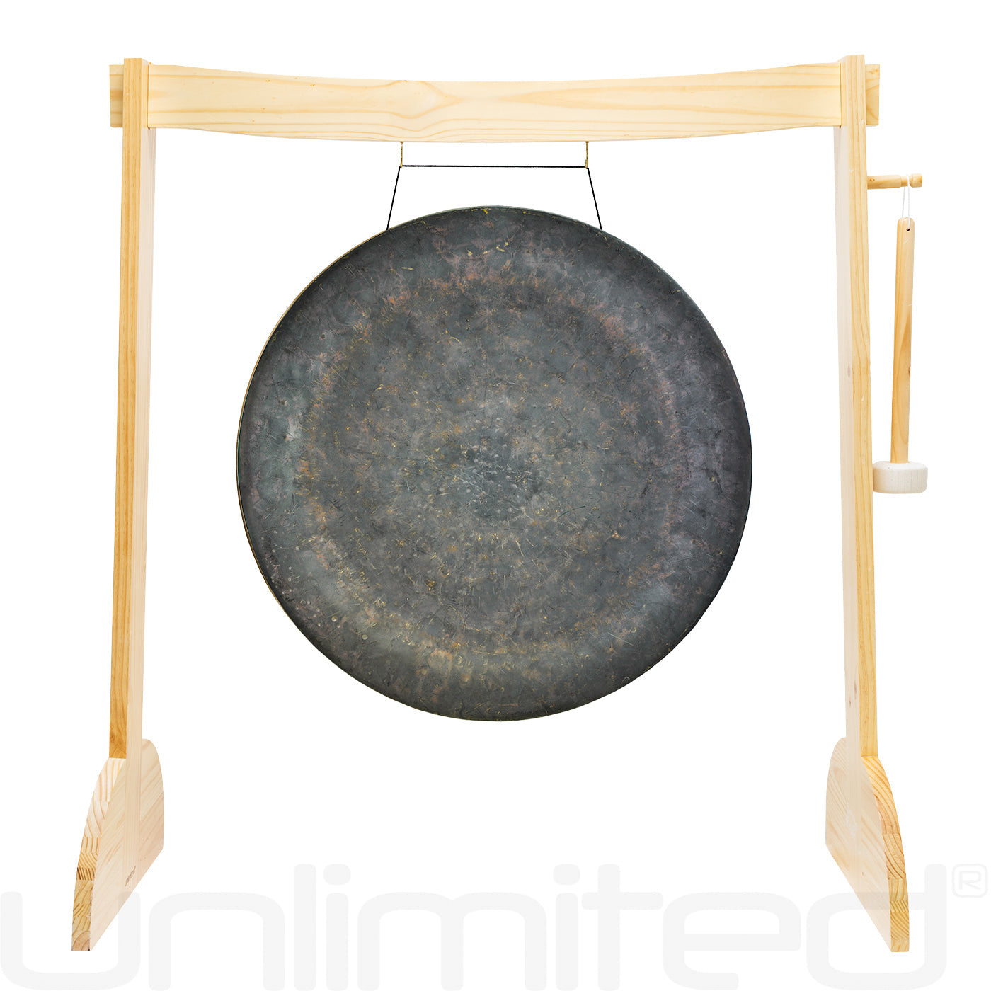 34" Gongs on the Large Lunaphonic Wood Gong Stand Mother Tesla