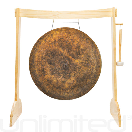 Lunaphonic Gong Stand Set - Wood Stand with 32" Gong Atlantis