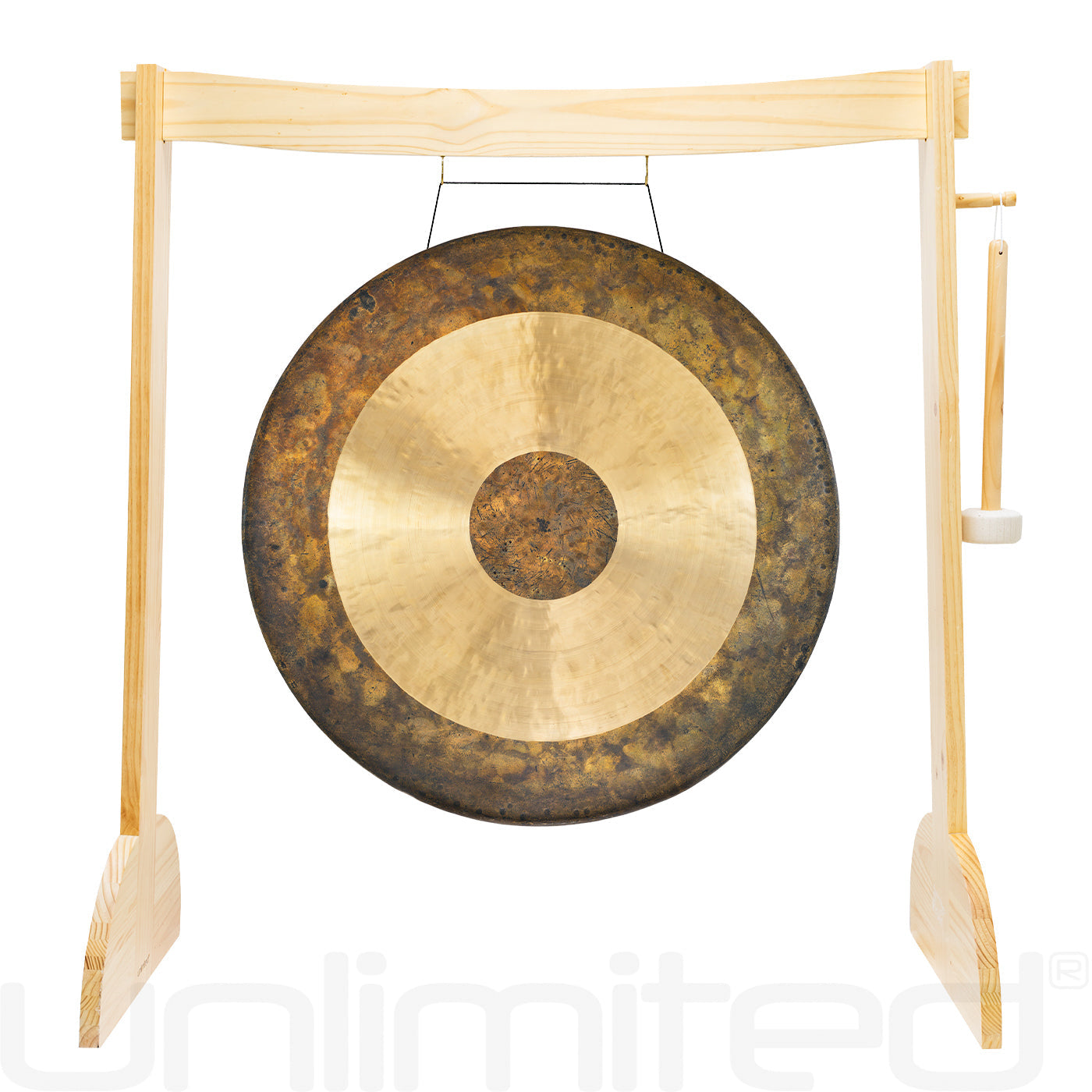 36" Gongs on the Large Lunaphonic Wood Gong Stand Atlantis Chau