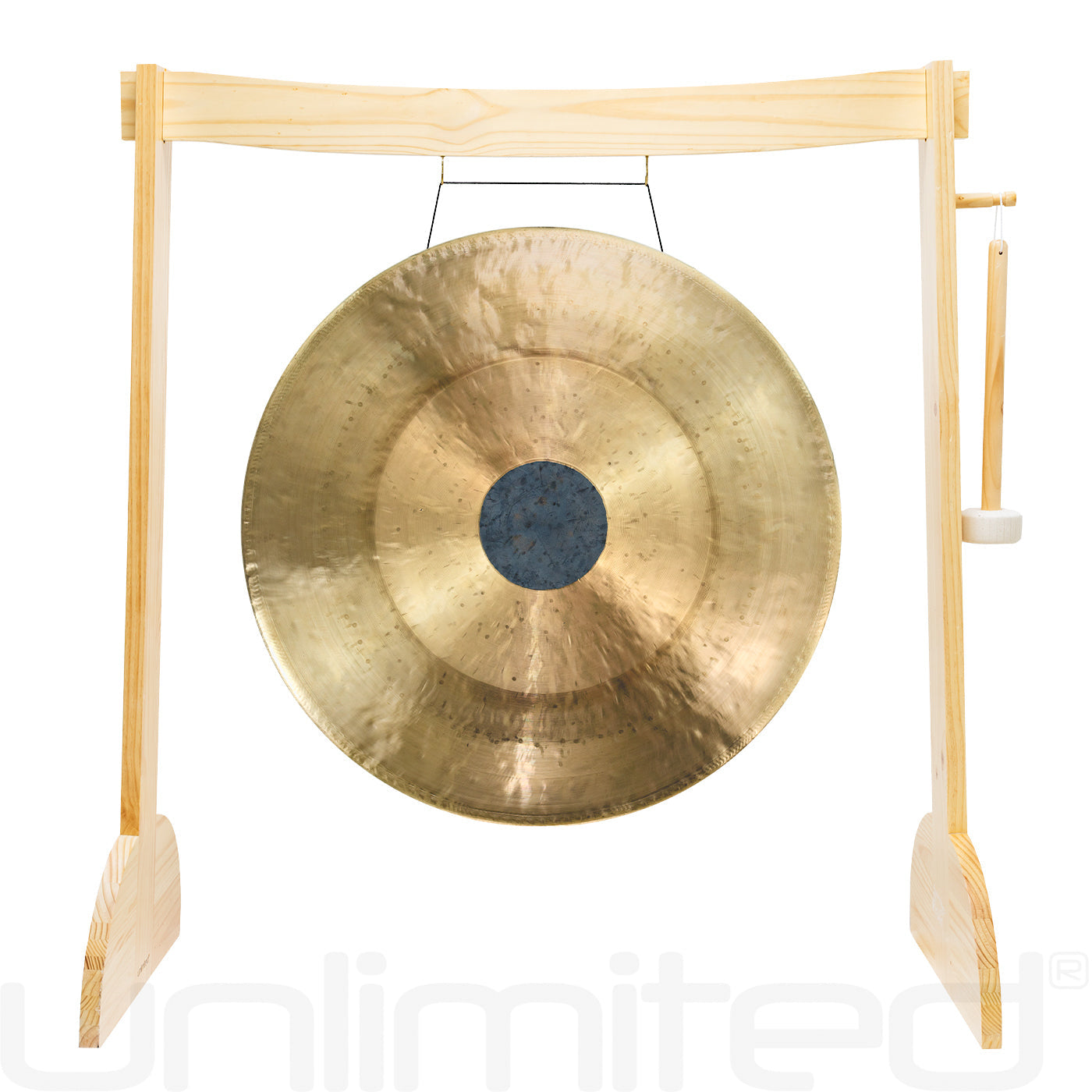 36" Gongs on the Large Lunaphonic Wood Gong Stand Chocolate Drop