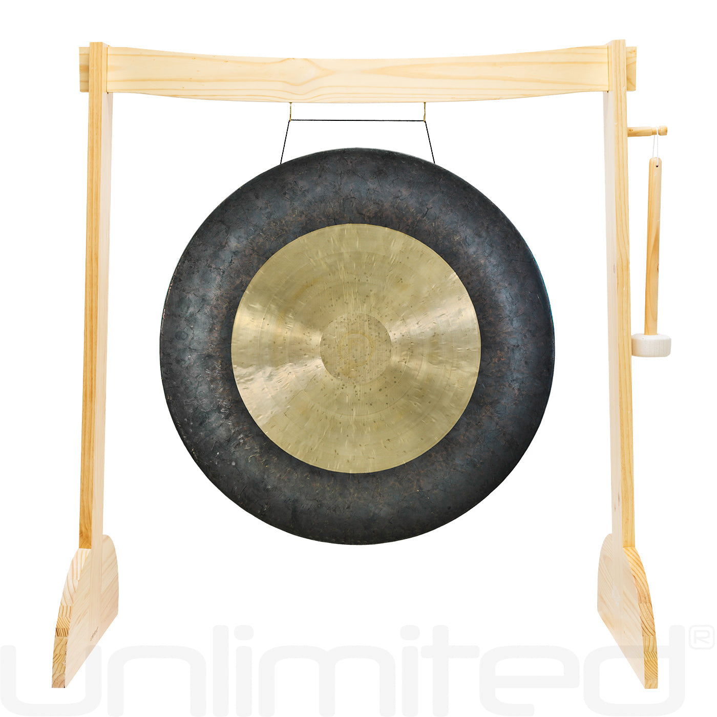 36" Gongs on the Large Lunaphonic Wood Gong Stand Dark Star