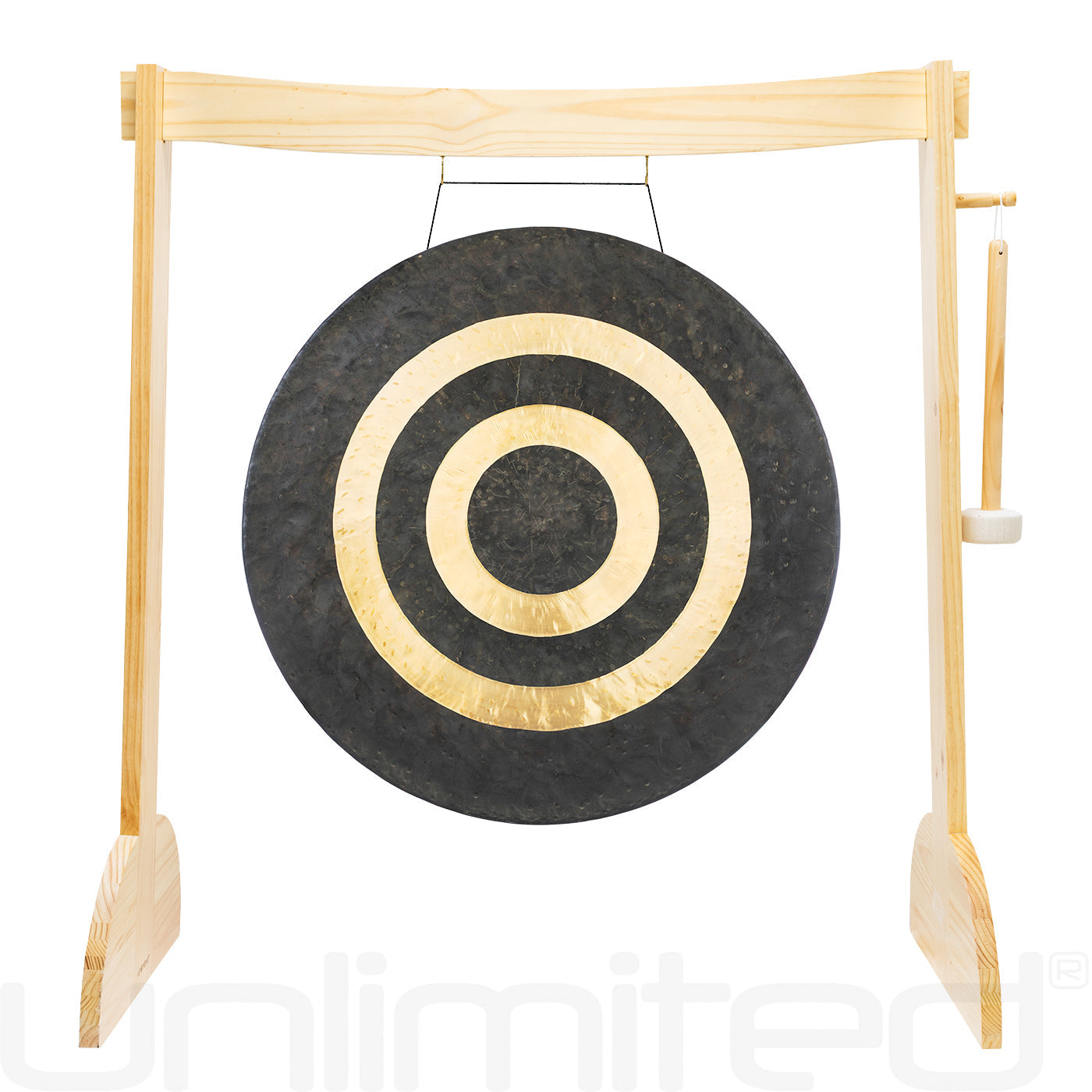 36" Gongs on the Large Lunaphonic Wood Gong Stand Event Horizon