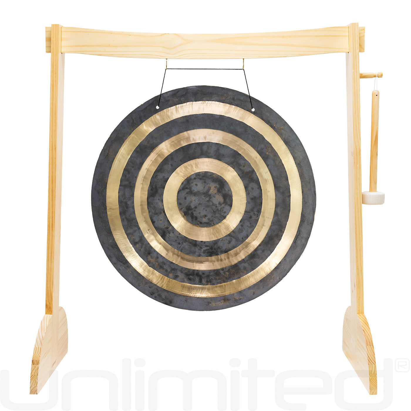 36" Gongs on the Large Lunaphonic Wood Gong Stand Solar Flare