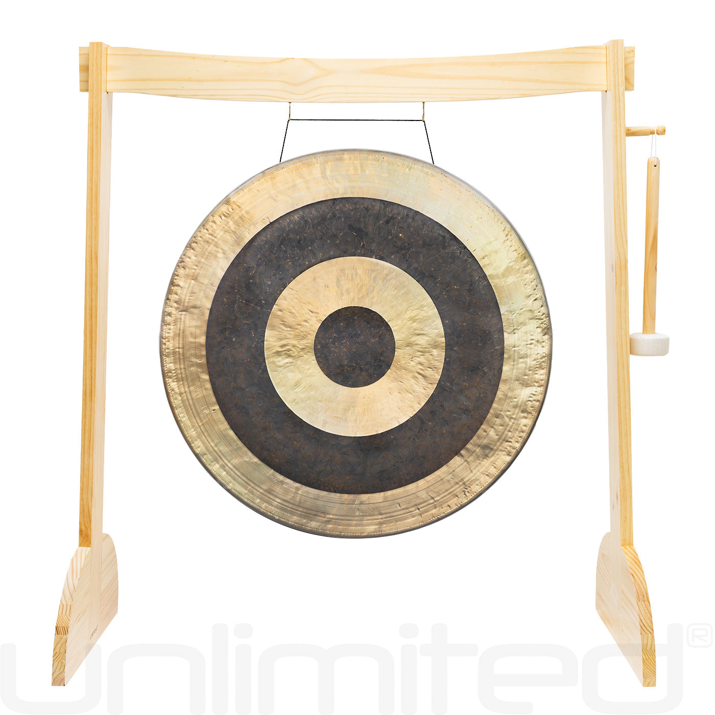 36" Gongs on the Large Lunaphonic Wood Gong Stand Subatomic