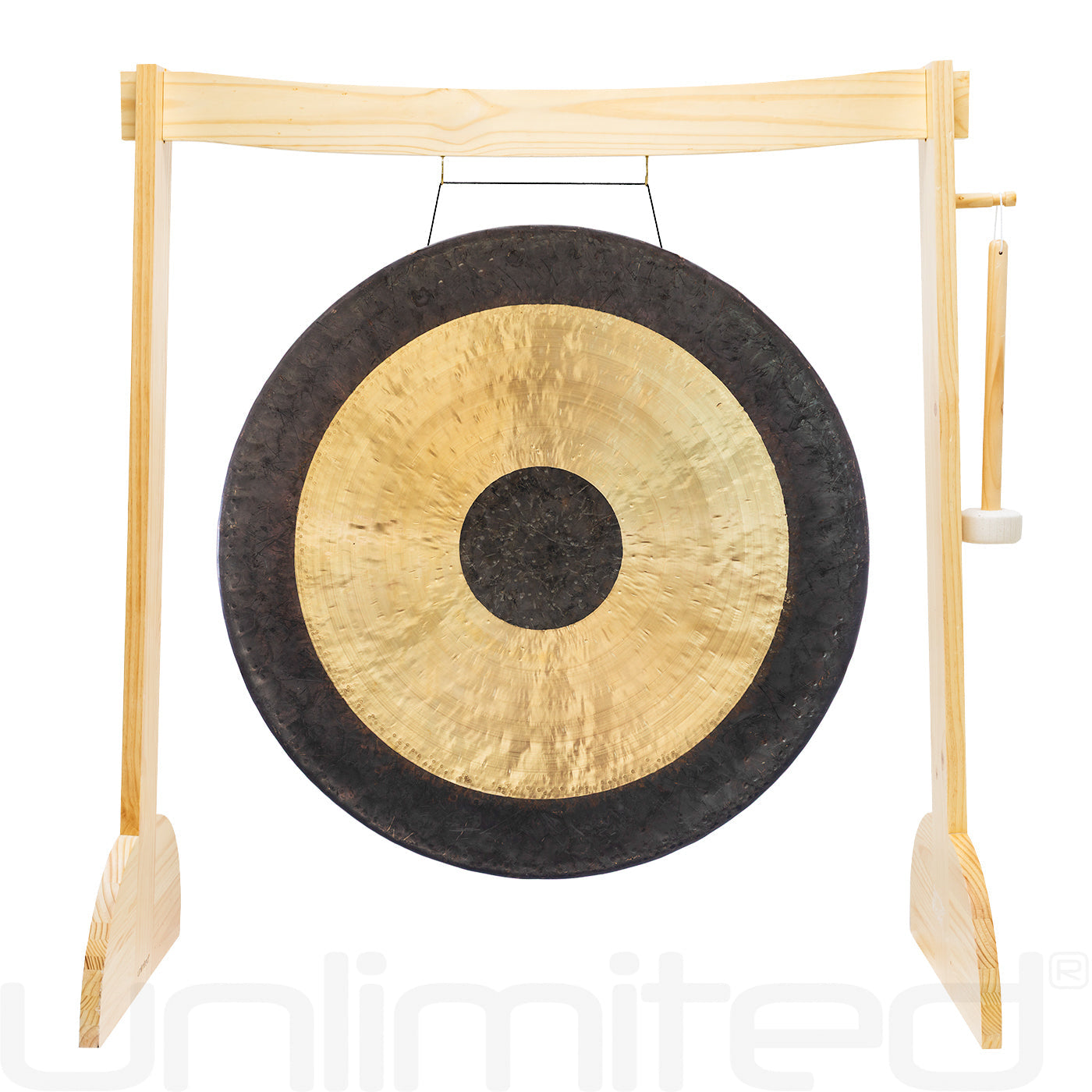 38" Gongs on the Large Lunaphonic Wood Gong Stand Chau