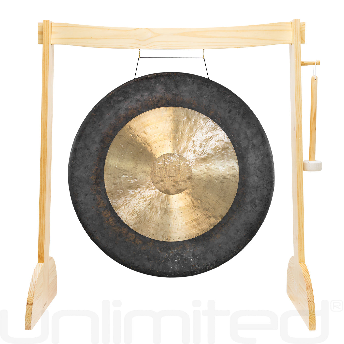 38" Gongs on the Large Lunaphonic Wood Gong Stand Dark Star